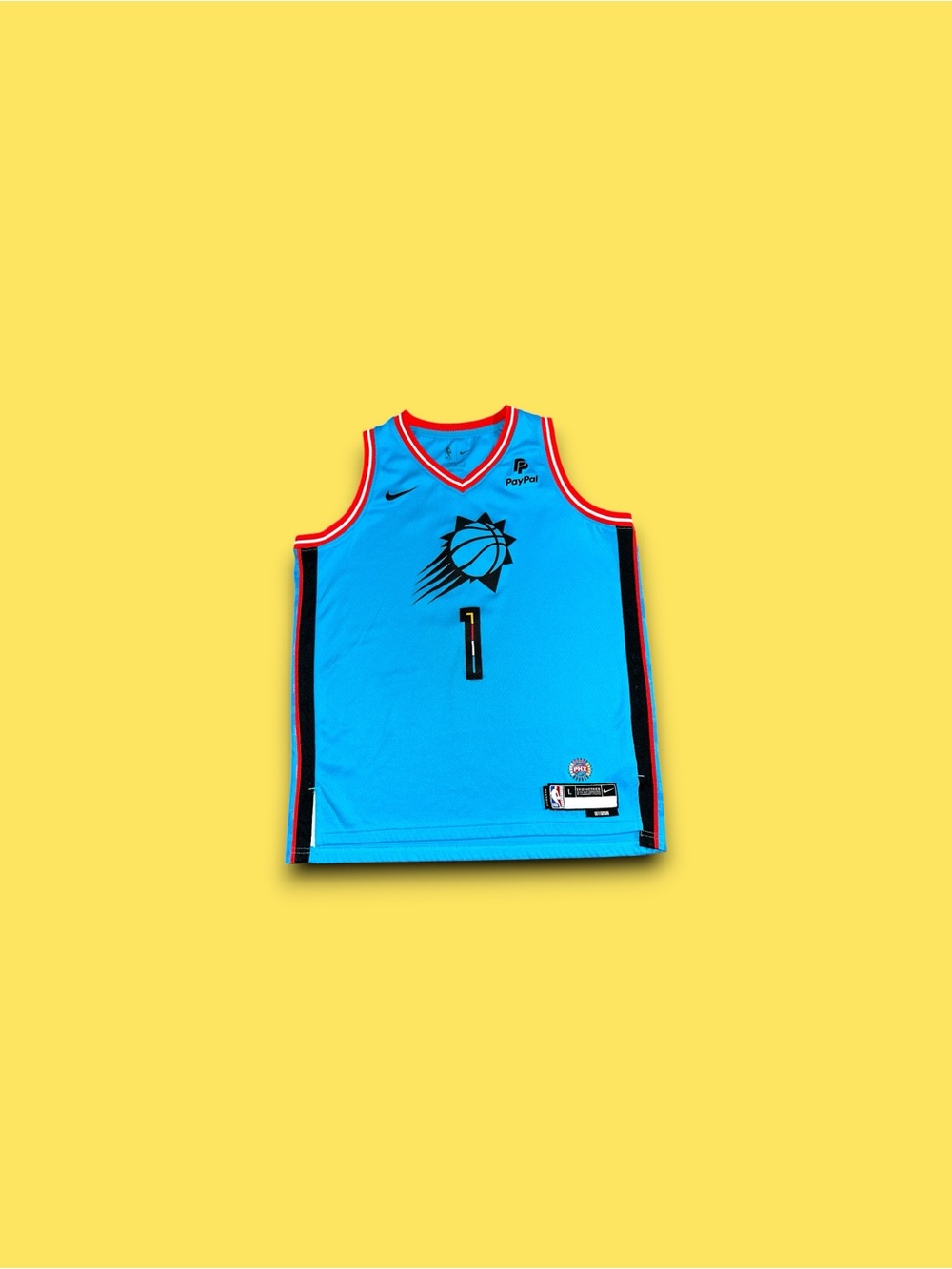 Nike Dri-Fit Devin Booker Phoenix Suns City Edition Jersey youth large teal